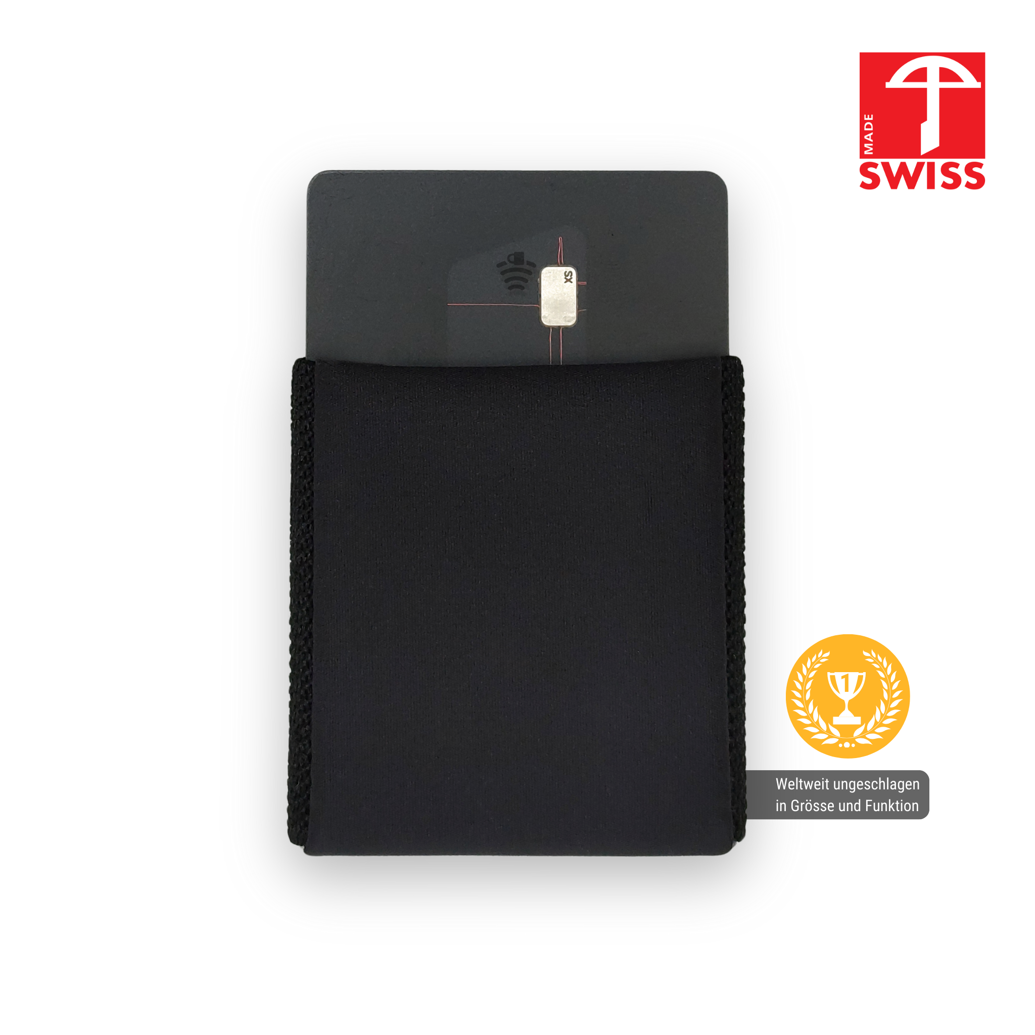 Portemonnaie mit RFID Schutz - Karten, Geldscheine, Münzen - swiss made - CANARD Essentials